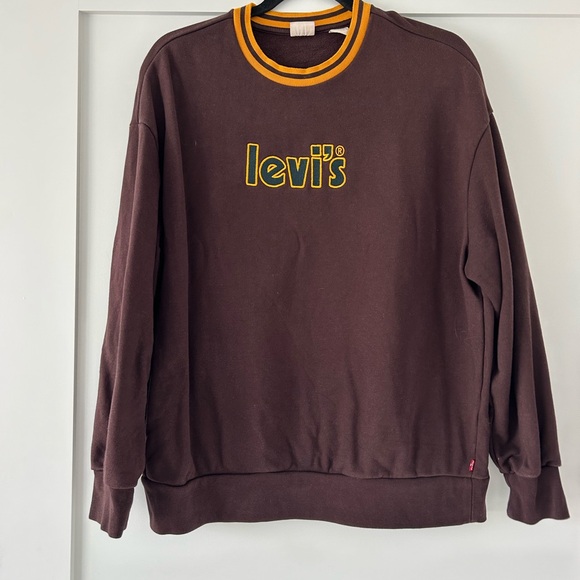Levi's Tops - Levi's Brown Retro Sweatshirt